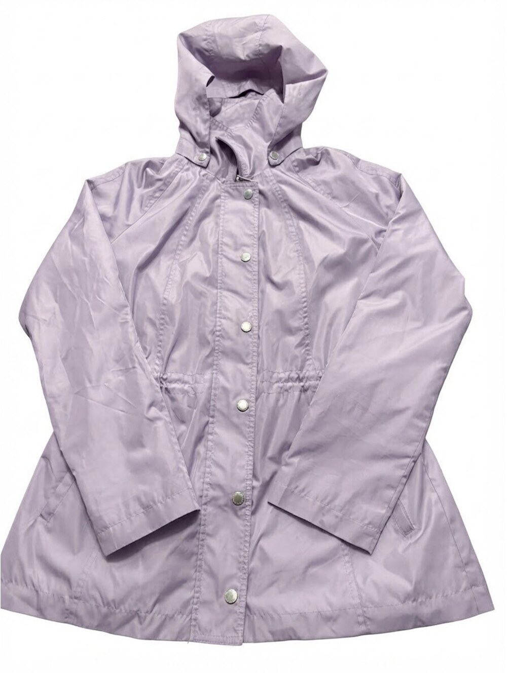 Dennis Basso Women's Lilac Hooded Rain Jacket Windbreaker - Size XXS